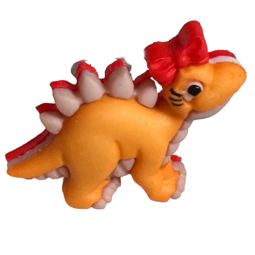 Dino Mädchen - orange - Hörgeräteschmuck für Kinder 3 Dino Mädchen - orange - Hörgeräteschmuck für Kinder – Bild 3