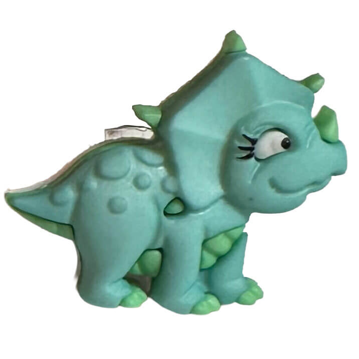 Dino - Triceratops - türkis Hörgeräteschmuck für Kinder 2 Dino - Triceratops - türkis Hörgeräteschmuck für Kinder – Bild 2