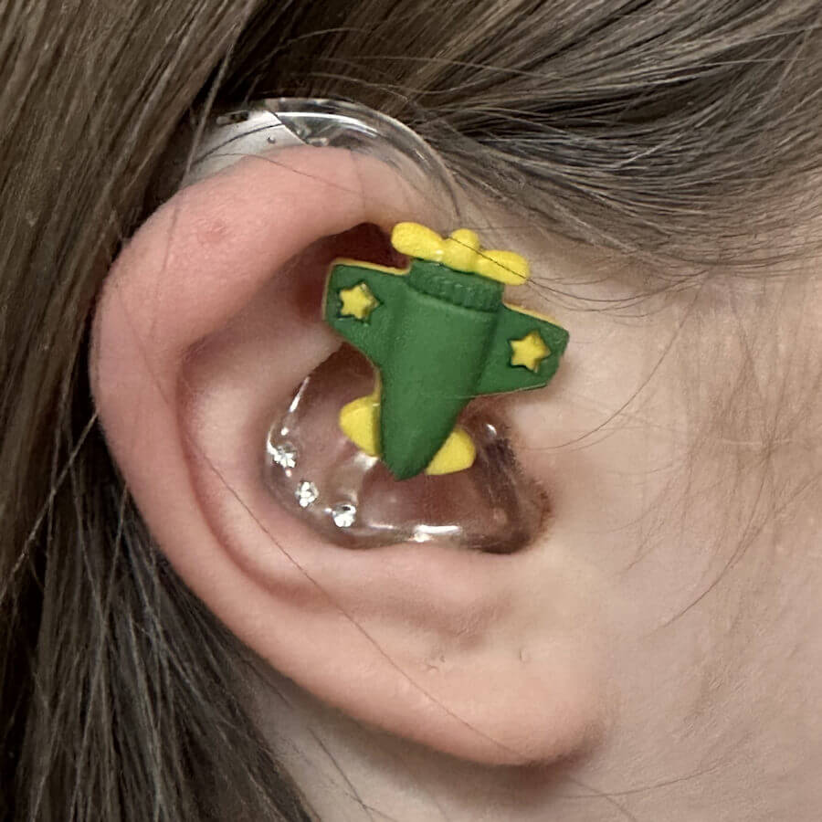 Flugzeug Hörgeräteschmuck für Kinder 1 Flugzeug Hörgeräteschmuck für Kinder