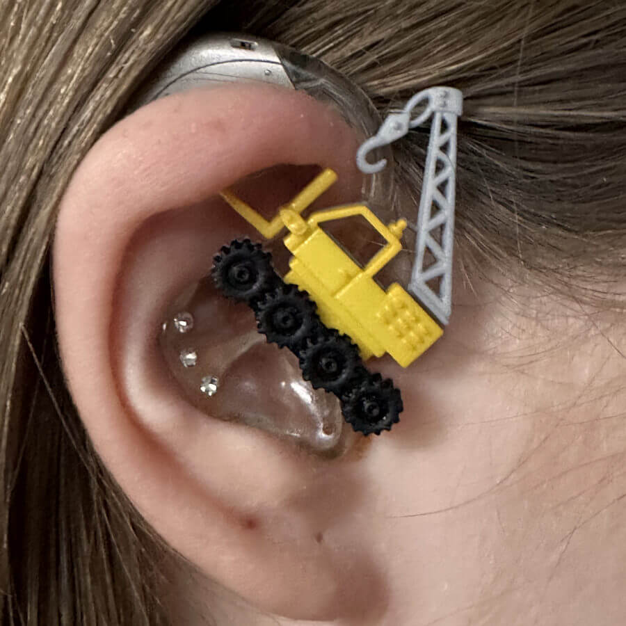 Kran Hörgeräteschmuck für Kinder 1 Kran Hörgeräteschmuck für Kinder