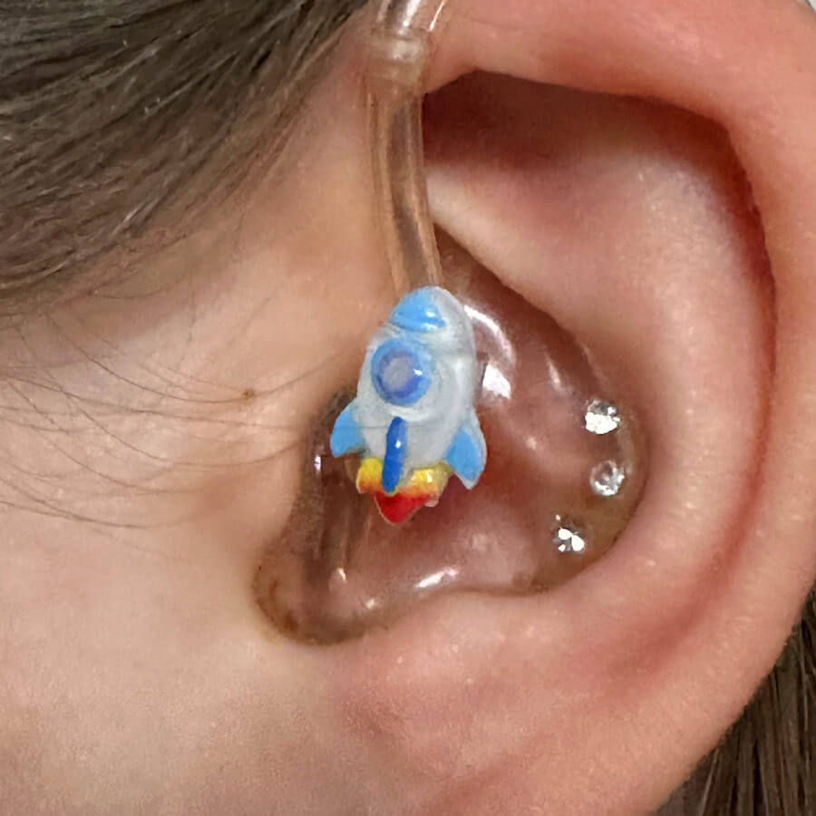 Rakete Hörgeräteschmuck für Kinder 2 Rakete Hörgeräteschmuck für Kinder – Bild 2